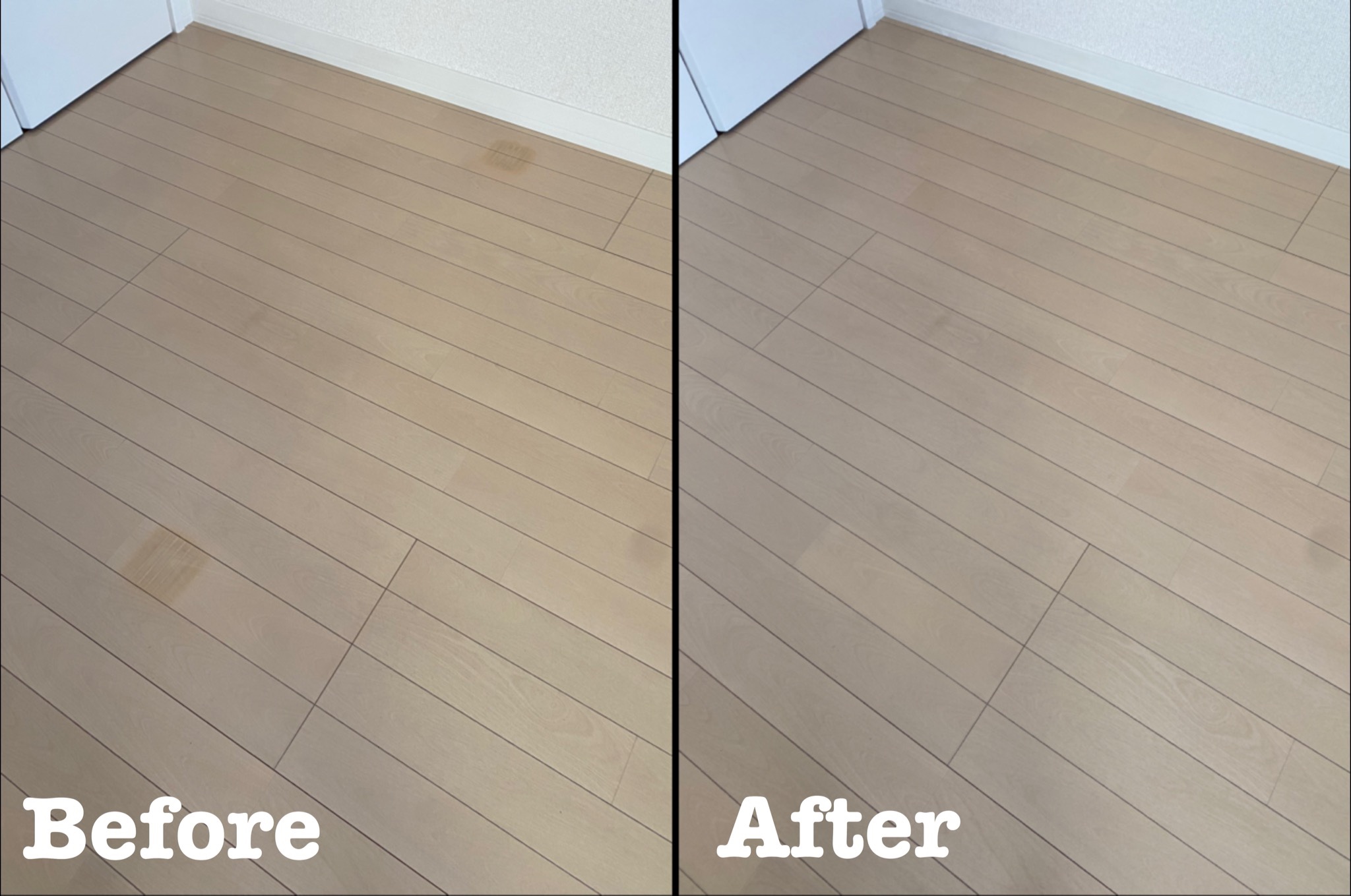 フローリング ベットの足跡補修 / 埼玉県朝霞市