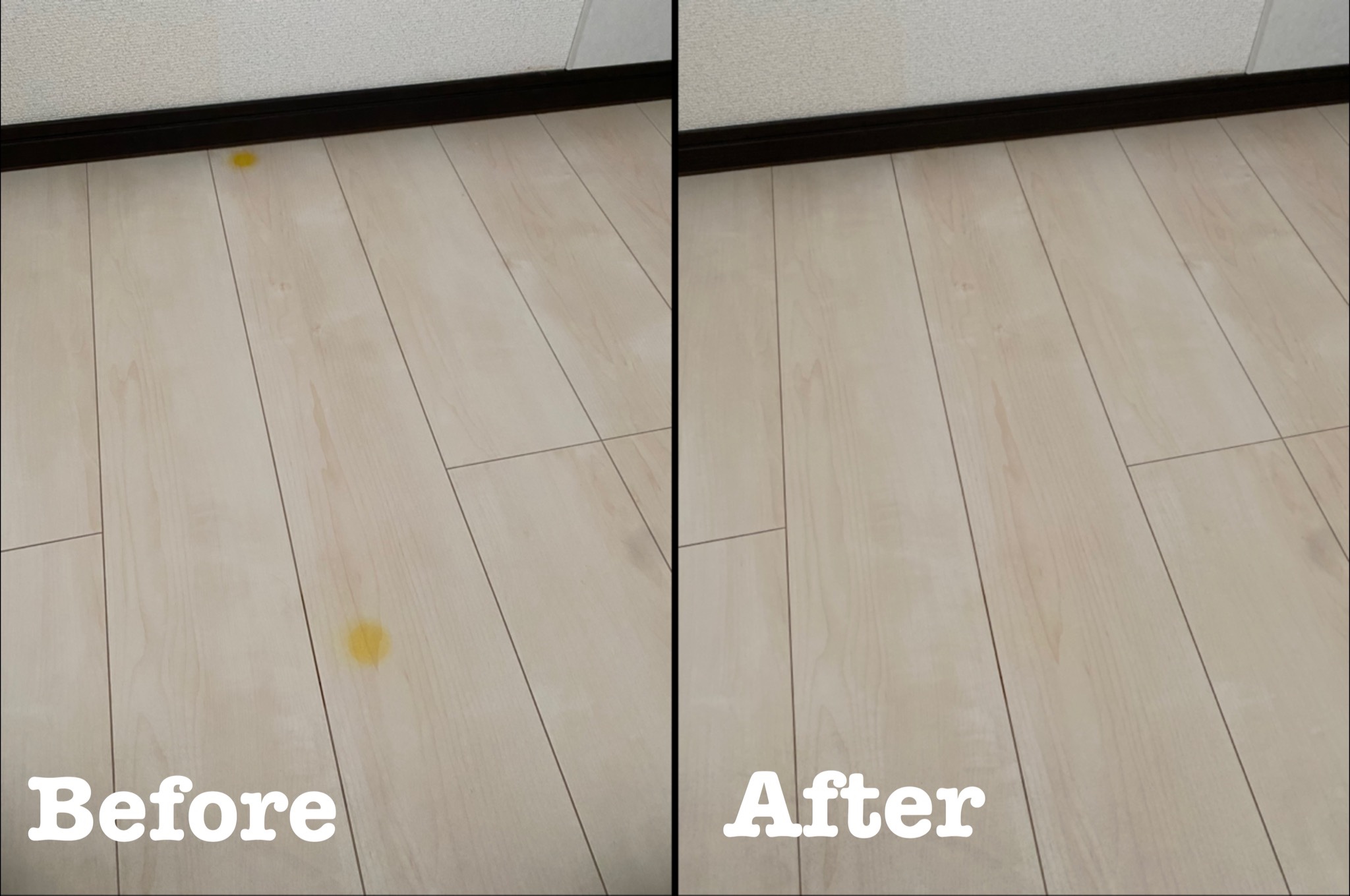 フローリングのシミ補修 / 東京都足立区