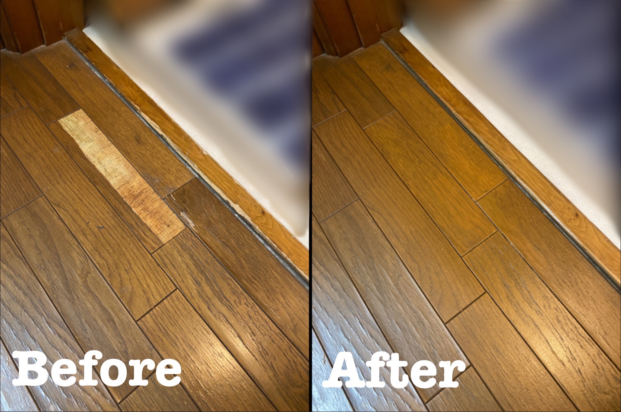 フローリング劣化の補修 / 埼玉県加須市