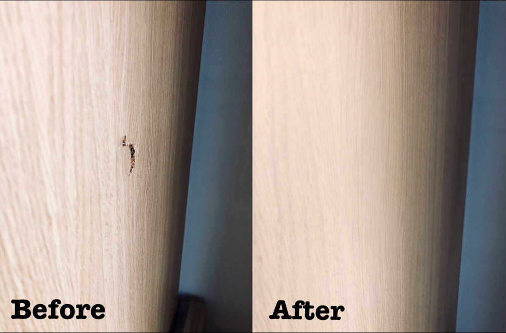 本棚の側板補修 / 埼玉県狭山市