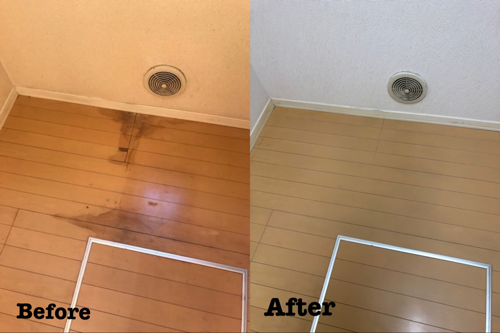 フローリングのシミ補修 / 埼玉県北本市