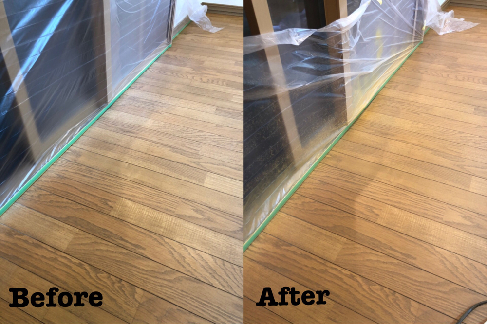 フローリング掃き出し色褪せ補修 / 埼玉県さいたま市桜区