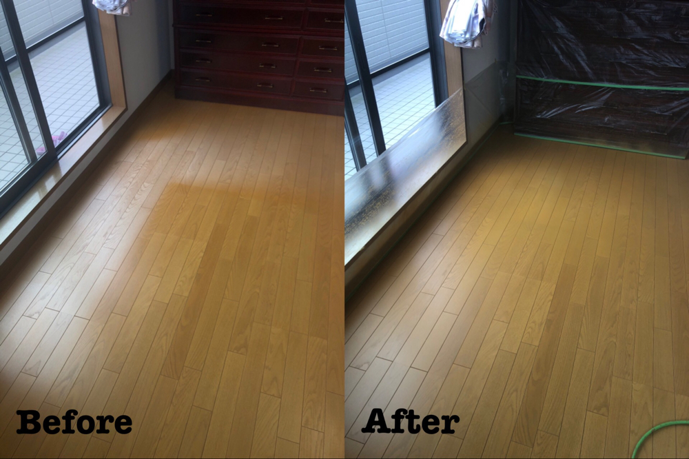 フローリングの日焼け補修 / 埼玉県春日部市