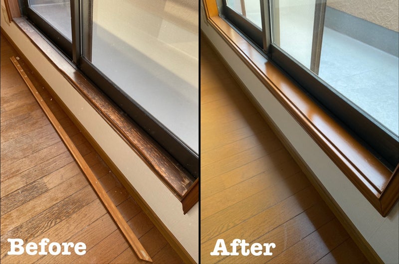 窓枠欠損・経年劣化リペア / 埼玉県幸手市