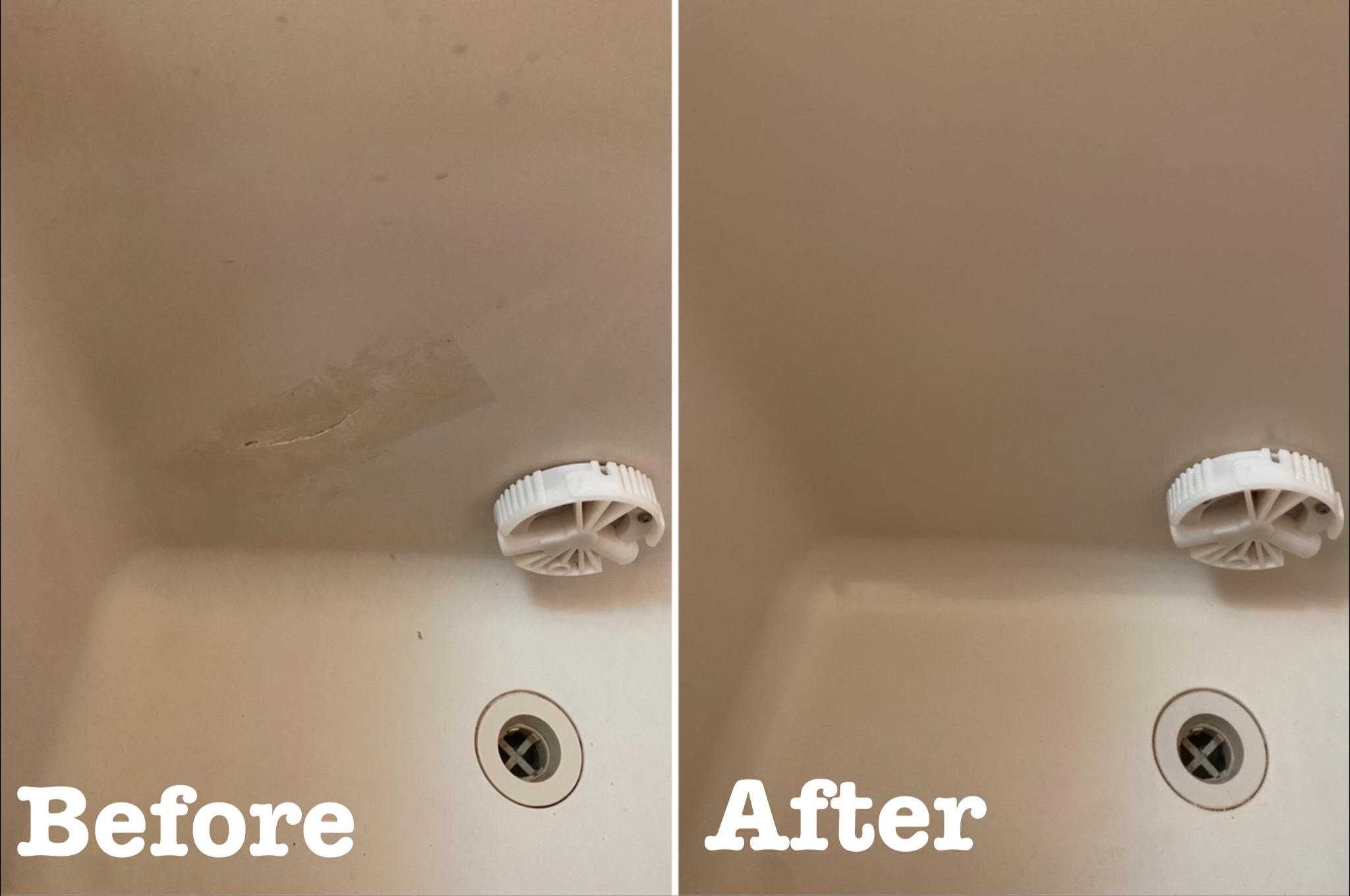 賃貸物件退去後の浴槽のひび割れ補修 / 埼玉県白岡市