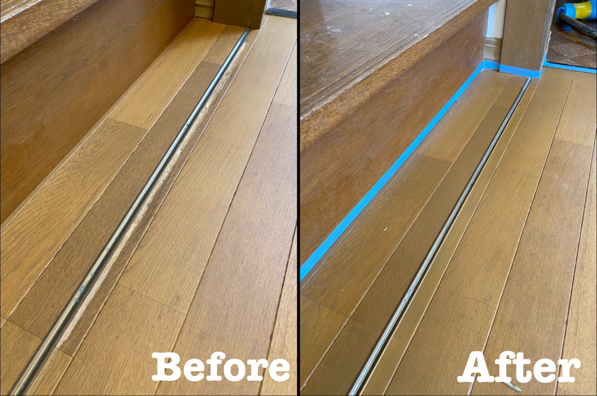 フローリングの削れ跡補修 / 埼玉県白岡市