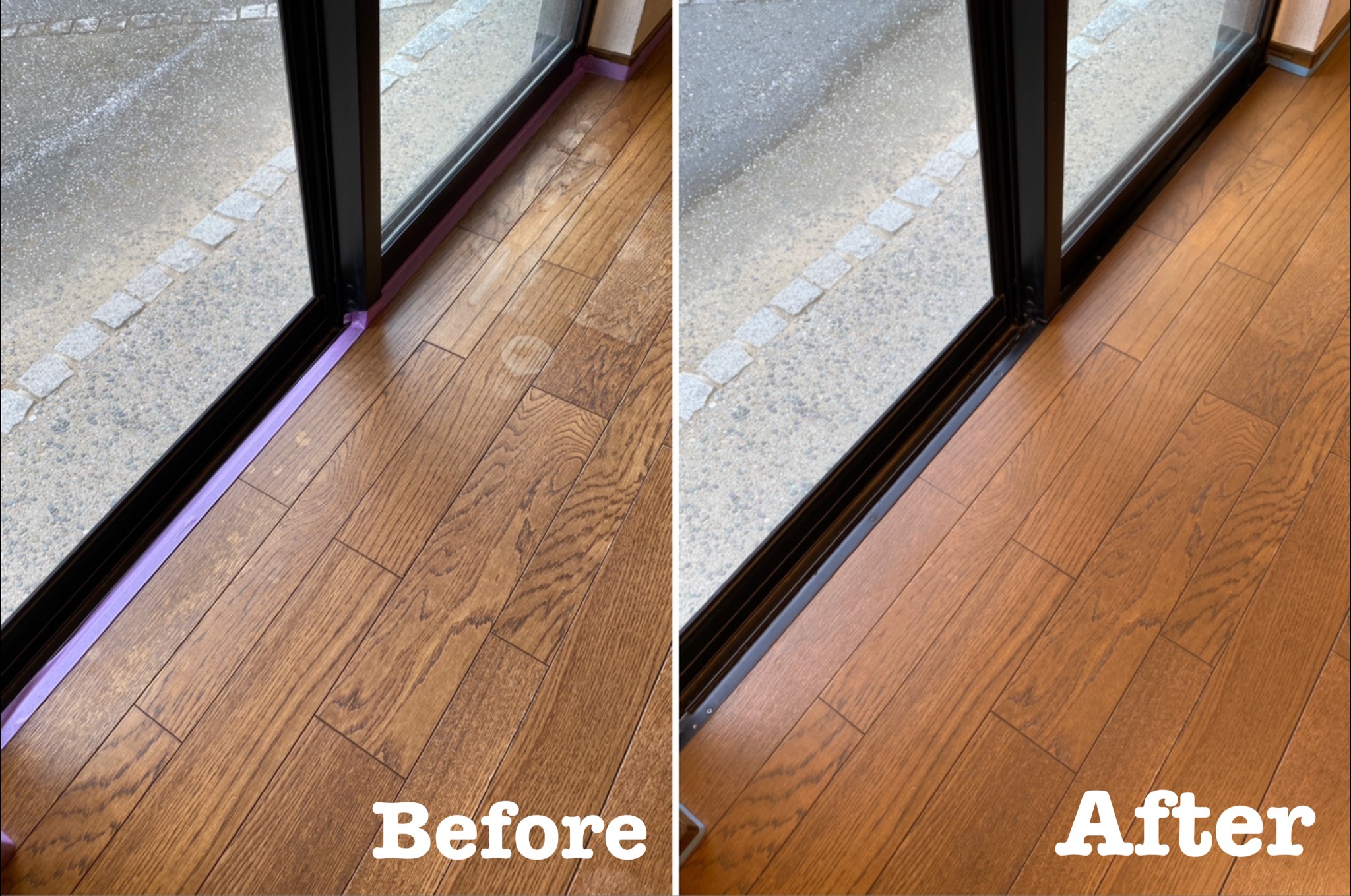 掃き出しフローリング劣化補修 / 埼玉県熊谷市