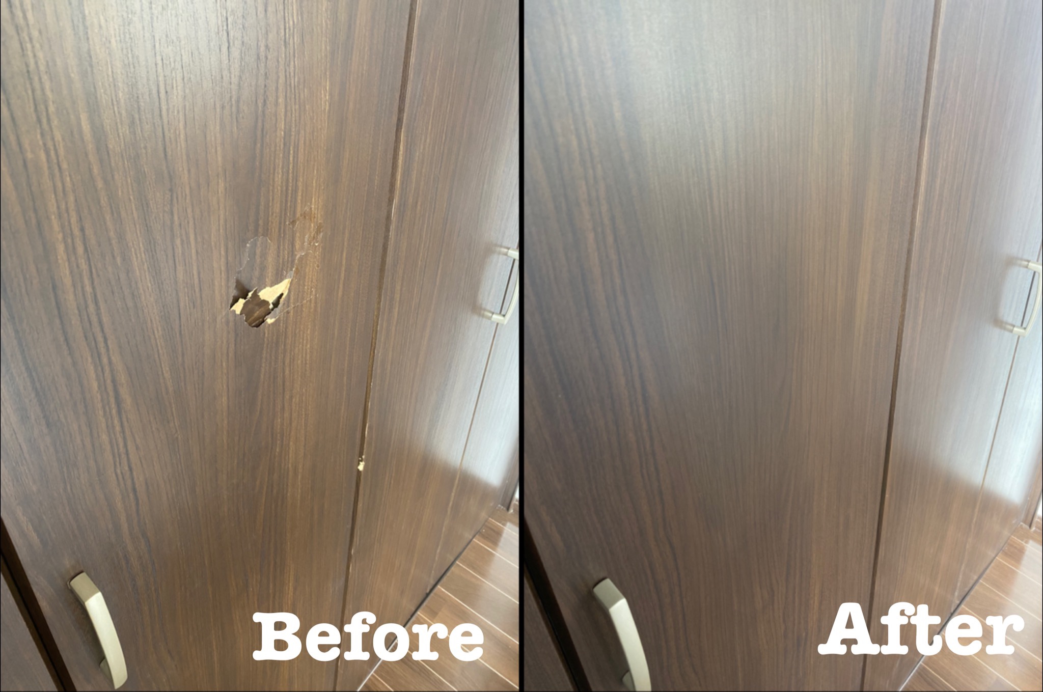 クローゼット扉の穴補修 / 埼玉県川口市