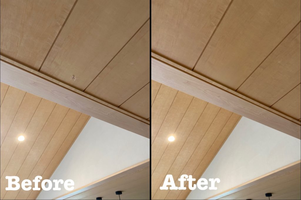 天井の傷補修ビフォーアフター