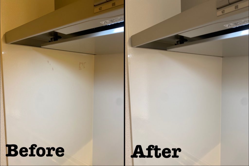 キッチンパネル補修ビフォーアフター