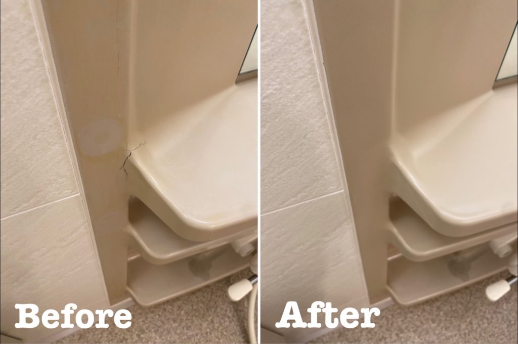 ミラーキャビネット補修ビフォーアフター