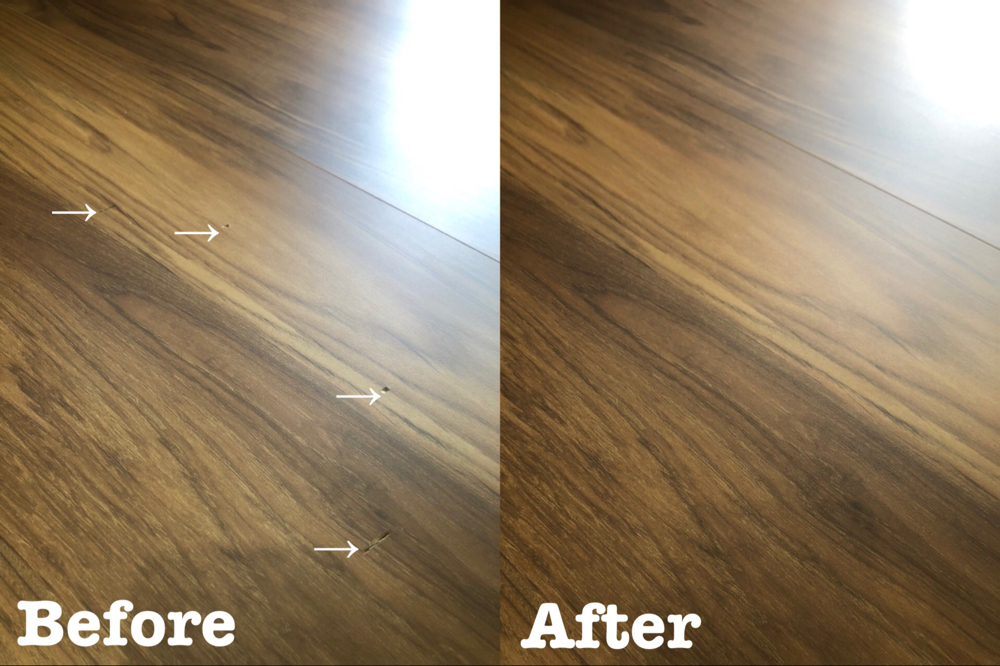 個人宅フローリングの傷補修 / 埼玉県さいたま市岩槻区