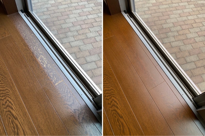 フローリング掃き出し劣化補修 / 千葉県野田市