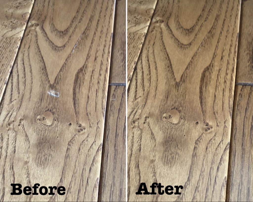 フローリング補修ビフォーアフター