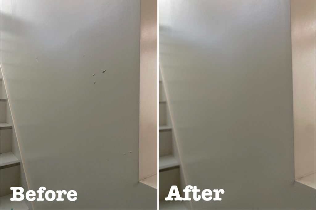 マンション共用内部壁傷補修ビフォーアフター