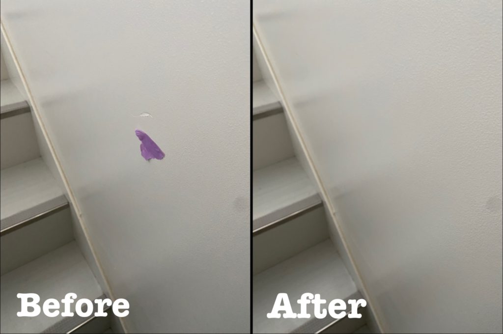 マンション共用内部壁傷補修ビフォーアフター