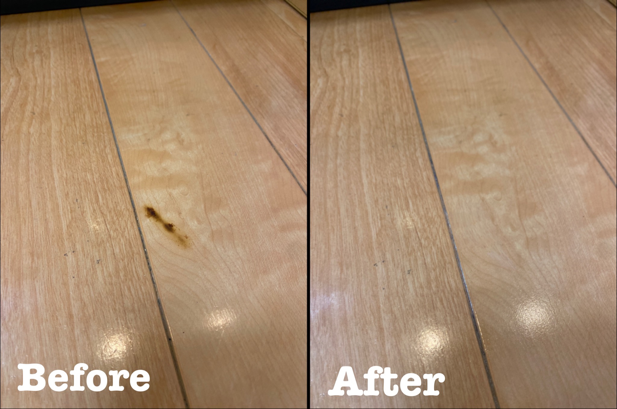 フローリングの焦げ跡補修 / 埼玉県桶川市