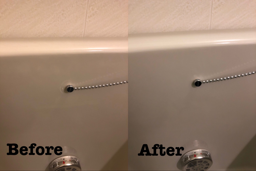 浴槽のゴム栓チェーン周りの傷補修 / 埼玉県戸田市