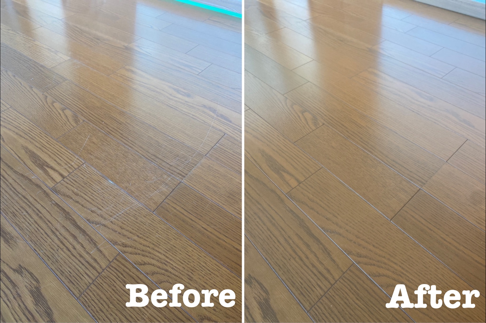 原状回復工事 フローリングの線傷補修 / 埼玉県さいたま市 大宮区