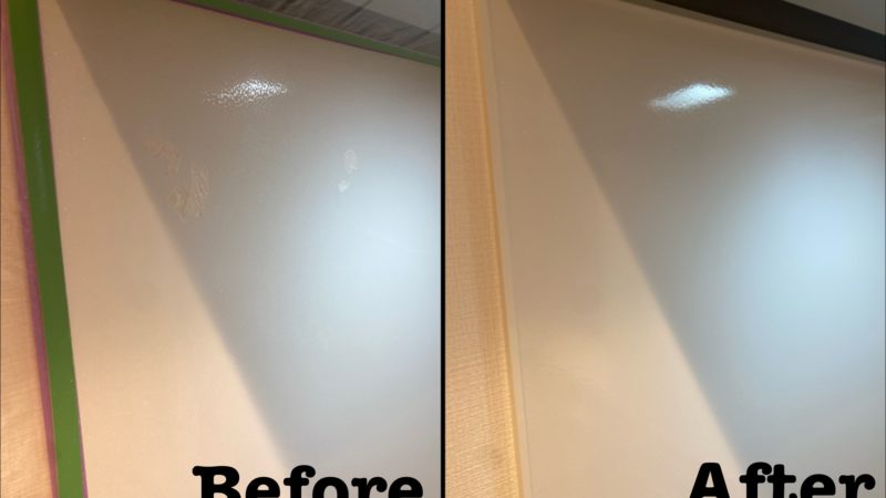 原状回復工事 キッチンパネル表面剥がれ補修 / 埼玉県さいたま市浦和区