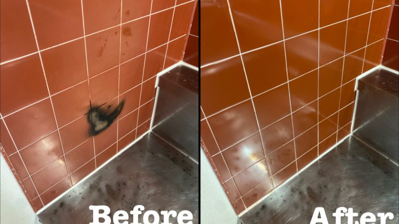 個人宅 キッチンタイル焦げ跡補修 / 埼玉県大宮区