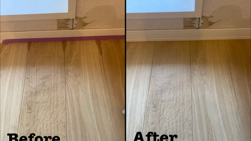 原状回復工事 フローリング目地膨れ補修 / 埼玉県さいたま市浦和区