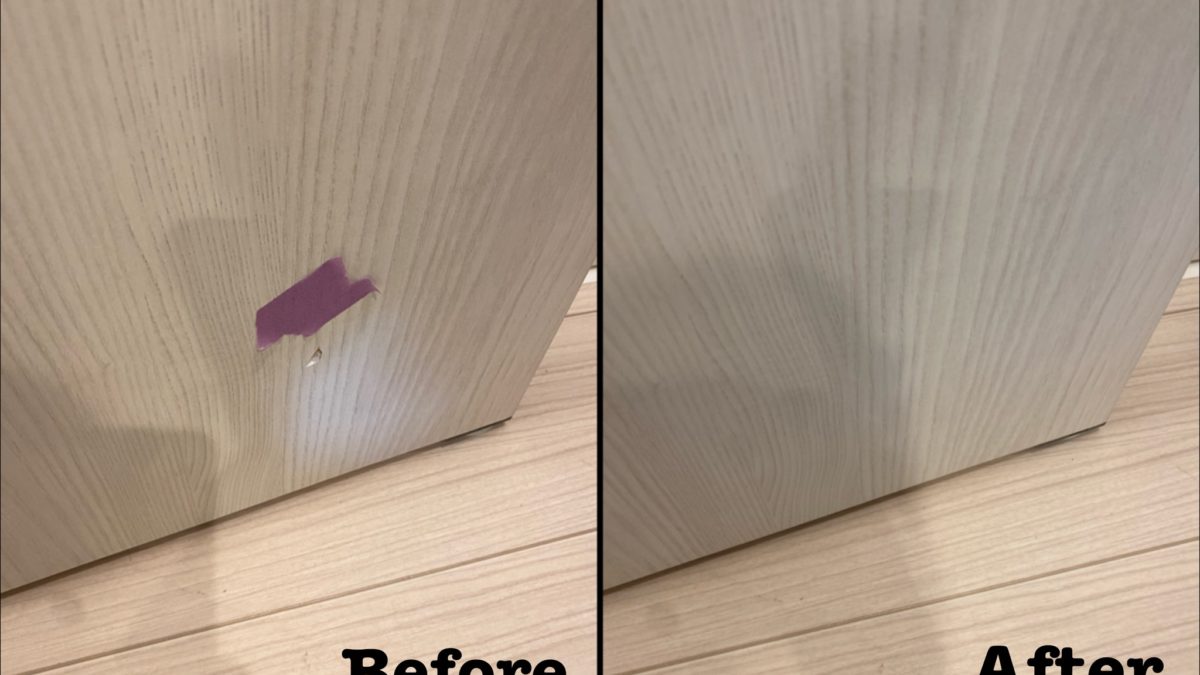 原状回復工事 建具の陥没補修 / 埼玉県さいたま市北区