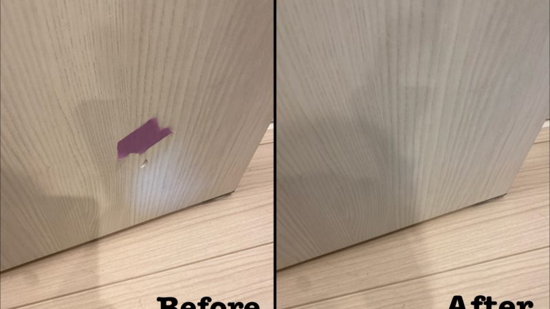 原状回復工事 建具の陥没補修 / 埼玉県さいたま市北区