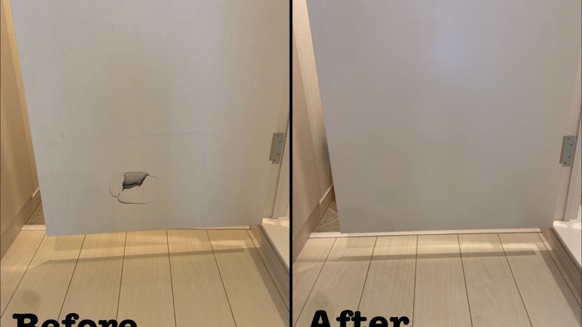 個人宅 建具の穴補修 / 埼玉県鴻巣市