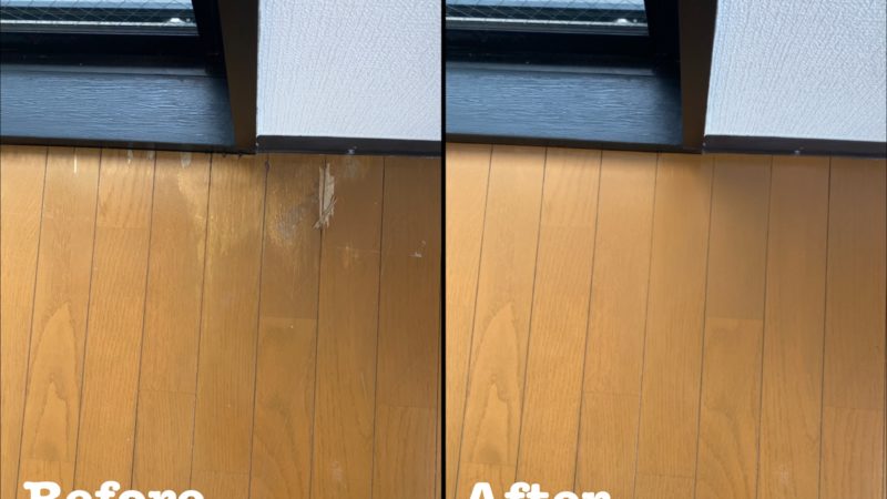 原状回復工事 フローリングの劣化補修 / 埼玉県さいたま市中央区