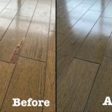 原状回復工事フローリングの剥がれ補修 / 埼玉県東松山市