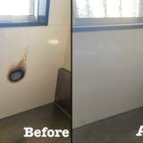 原状回復工事 キッチンパネルの焦げ跡補修 / 埼玉県さいたま市大宮区