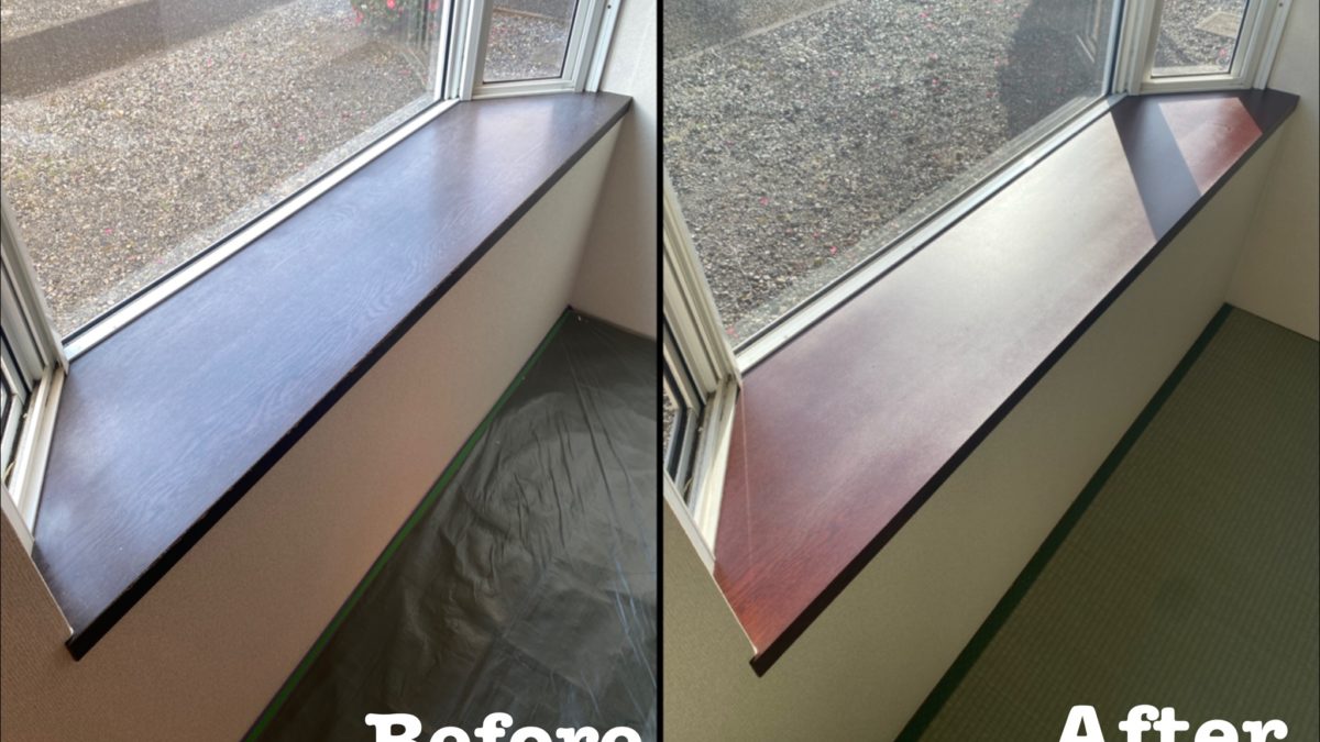 原状回復工事 出窓の色褪せ塗装 / 埼玉県戸田市