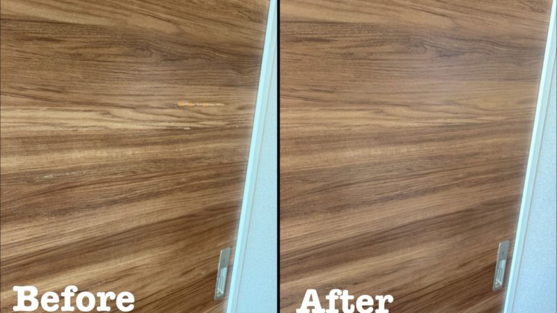 原状回復工事 引き戸表面剥がれ補修 / 埼玉県さいたま市見沼区