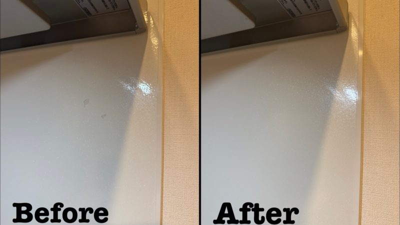 原状回復工事 キッチンパネル 表面剥がれ補修 / 埼玉県志木市