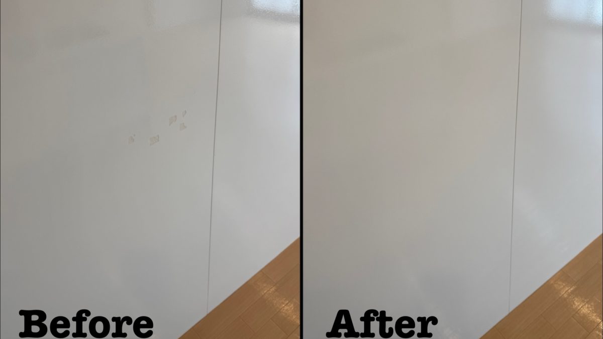 原状回復工事 キッチンパネル表面剥がれ補修 / 埼玉県戸田市