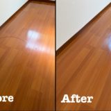 原状回復工事 フローリングのタイヤ痕の補修 / さいたま市西区