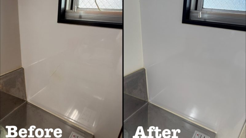 原状回復工事 キッチンパネルひび割れ / 埼玉県蕨市